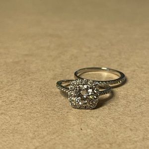 Forever one Charles and covard moissenite ring.